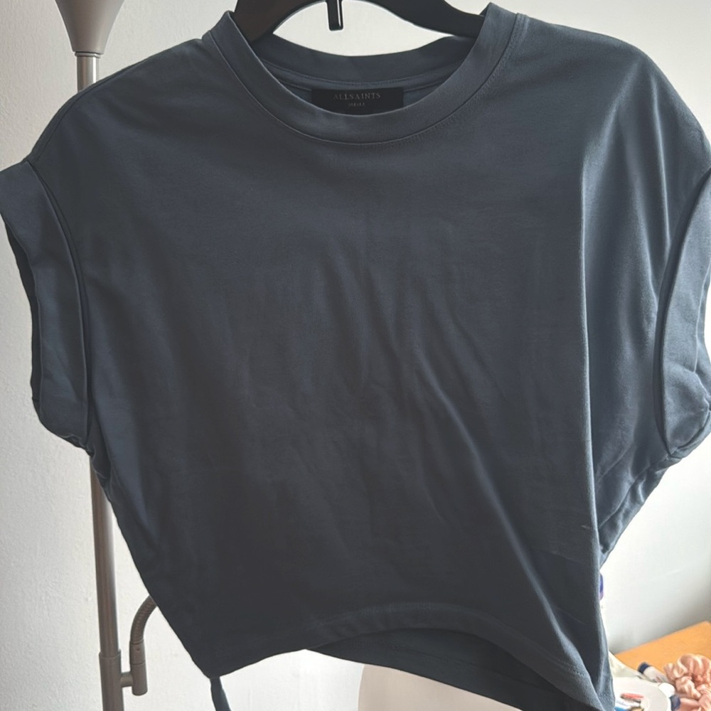 All Saints boxy, synched t shirt
